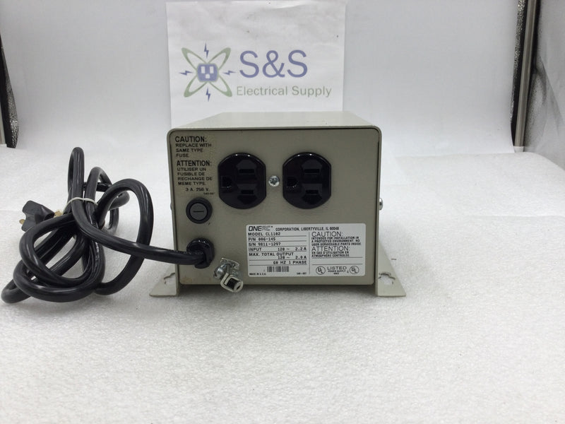 ONEAC CL-1102 Power Line Conditioner 120 VAC 2.2 Amp Output 60 HZ Single Phase