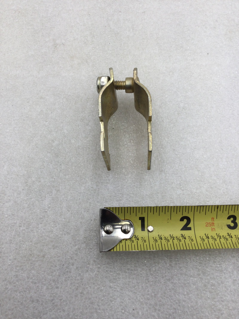 Lot of 7 Cush-A-Clamp 1-016 3/4" Brass Finish Universal Pipe Clamp