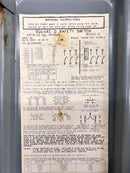 Square D Non Fusible Safety Switch HU362A 60 Amp 600v 3 Pole Nema 1 Enclosure