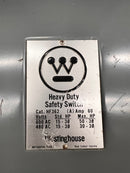Westinghouse HF362, 60A, 600VAC, Fused, 3 Phase, Type Nema1 Safety Switch
