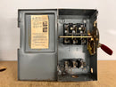 Westinghouse HF362, 60A, 600VAC, Fused, 3 Phase, Type Nema1 Safety Switch