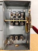 Westinghouse HF362, 60A, 600VAC, Fused, 3 Phase, Type Nema1 Safety Switch