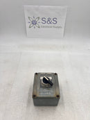 Allen-Bradley 800T-ITZ Push Button Enclosure with 800T-H17 2 Position Selector Switch 600V NEMA 4,13 Series T
