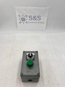 Square D Class 9001 Type K Enclosure with Allen-Bradley 800t-J2 Selector Switch and 800t-P26 Green Pilot Light