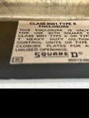 Square D Class 9001 Type K Enclosure with Allen-Bradley 800t-J2 Selector Switch and 800t-P26 Green Pilot Light