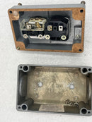 Square D Class 9001 Type K Enclosure with Allen-Bradley 800t-J2 Selector Switch and 800t-P26 Green Pilot Light