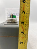 Square D Class 9001 Type K Enclosure with Allen-Bradley 800t-J2 Selector Switch and 800t-P26 Green Pilot Light