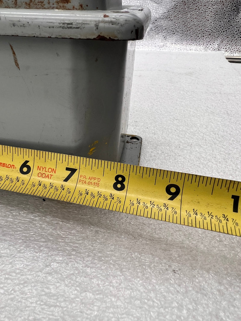 Hoffman E-D3PBX 3 Hole Push Button Enclosure with A-B 800T-A Black Push Button and A-B 800T-PA16 and 800T-PB16  Indicator Lights