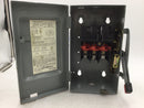 Square D HU361 30 Amp 3 Pole 600V Non Fused HD Safety Switch 10 3/4" x 6"