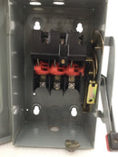 Square D HU361 30 Amp 3 Pole 600V Non Fused HD Safety Switch 10 3/4" x 6"