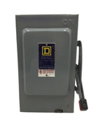 Square D HU361 30 Amp 3 Pole 600V Non Fused HD Safety Switch 10 3/4" x 6"