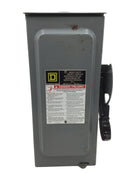 Square D HU361RB 30 Amp 3 Phase 600V Non-Fused Safety Switch 15" x 7 1/2"