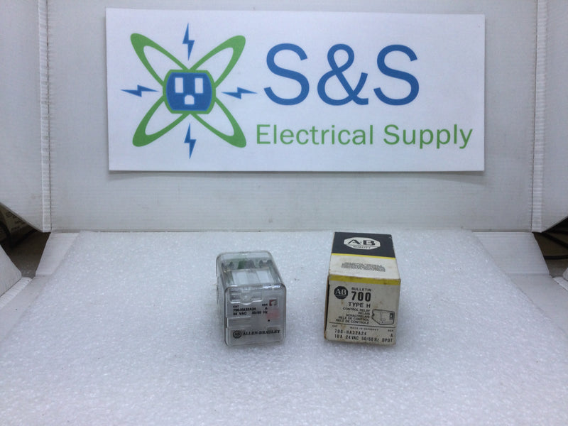 Allen-Bradley 700-HA32A24 24 Pilot Duty Relay VDC Ser. 2 10 Amp 120/240VAC 50/60Hz