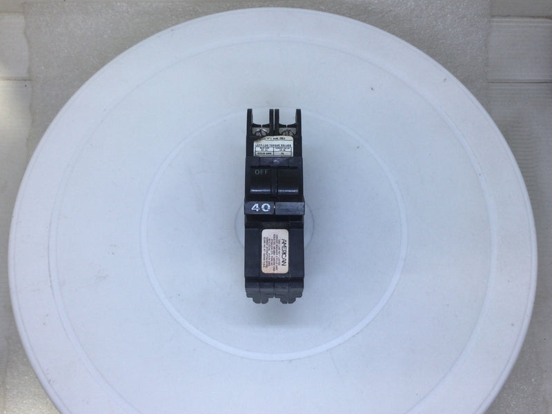 American Brand FPE NC240 2 Pole 40 Amp 240v Stab-Lok Circuit Breaker