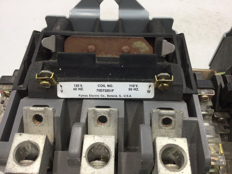 Furnas 43IP32A*E Reversing Contactor 115 Amp 600V Size 3-1/2 Series A 3-Phase