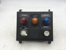 Westinghouse MCC Cabinet Control Panel w/1 Forward, Off, Reverse, Remote Button and Forward, Alarm and Reverse Flashing Lights