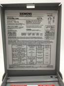 Siemens W0204ML1060 60 Amp Single-Phase Low Voltage Main Lug Load Center