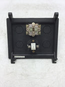 Westinghouse MCC Cabinet Control Panel w/Off, Hand and Remote Control and Flashing Red Run Light