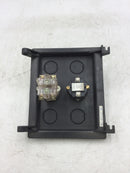 Westinghouse MCC Cabinet Control Panel w/Off, Hand and Remote Control and Flashing Red Run Light