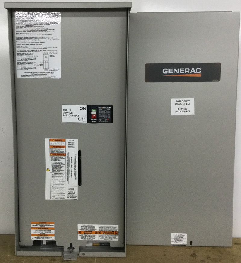 Generac Rxsw200a3 Generac RXSW200A3 Automatic Transfer Switch 200 Amp 240 VAC