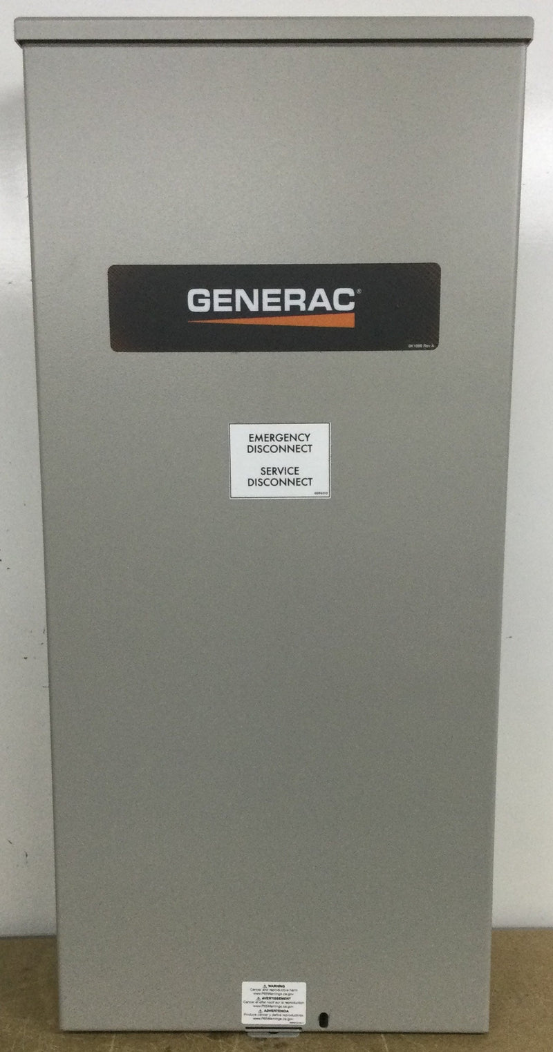 Generac RXSW200A3 Automatic Transfer Switch 200 Amp 240 VAC