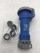 Hubbell HBL316C6W 16 Amp Watertight Pin & Sleeve Connector 240V 2 Pole 3 Wire