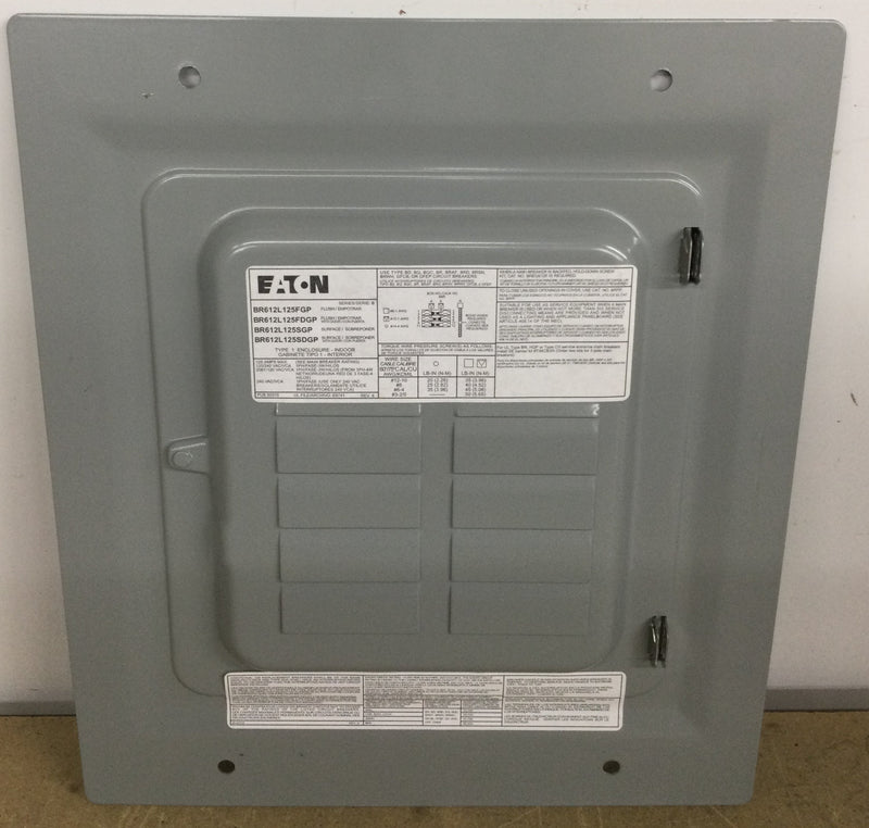 Eaton BR612L125FDGP BR 125 Amp 6-Space 12-Circuit Indoor Main Lug Flush Door