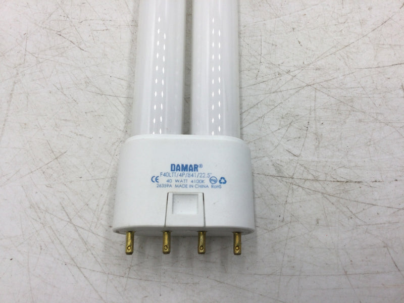 DAMAR F40LTT/49/841/22.5" Compact Fluorescent Twin Tube 4-Pin Lamp Base 2G11 40 Watts 4100k