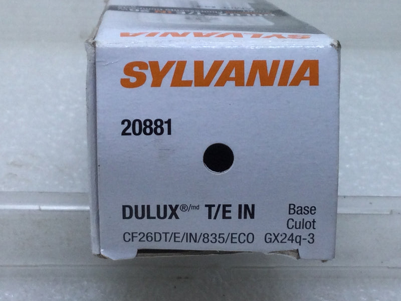 Sylvania CF26DT/E/IN/835/ECO GX24Q-3 26 Watts Amalgam Compact Fluorescent 4-Pin