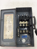 Square D D322N 60 Amp 3 Pole 120/240V Fusible Nema1 Safety Switch
