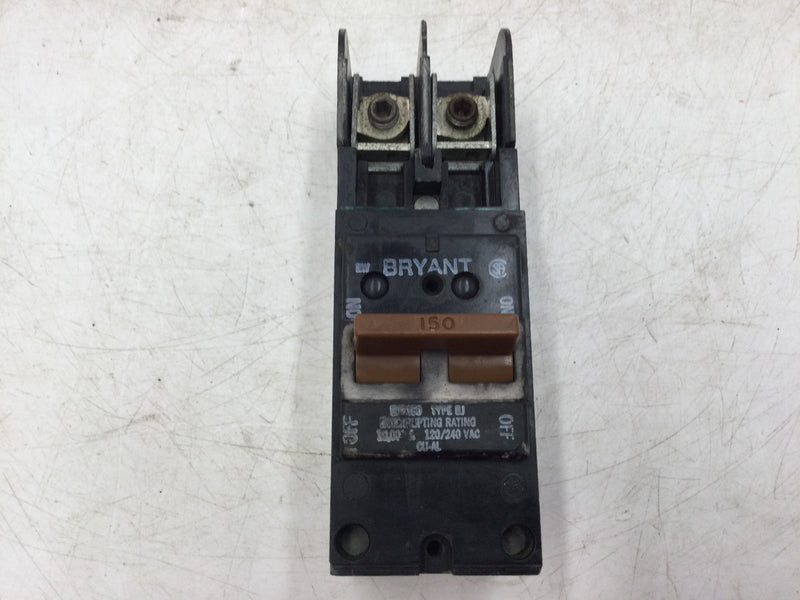 Bryant BJ2150B 150 Amp 2 Pole 120/240v Type BJ Main Breaker