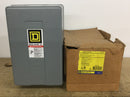 Square D 8903LG30V02 30 Amp 3 Pole 480V Lighting Contactor Enclosure