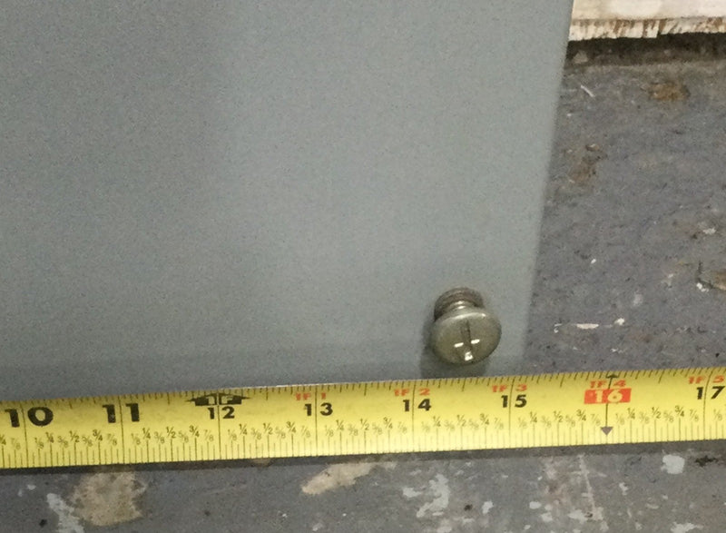 Siemens/Furnas D68290001 MCC Feeder Bucket/Cabinet 14.5" X 47" with Door