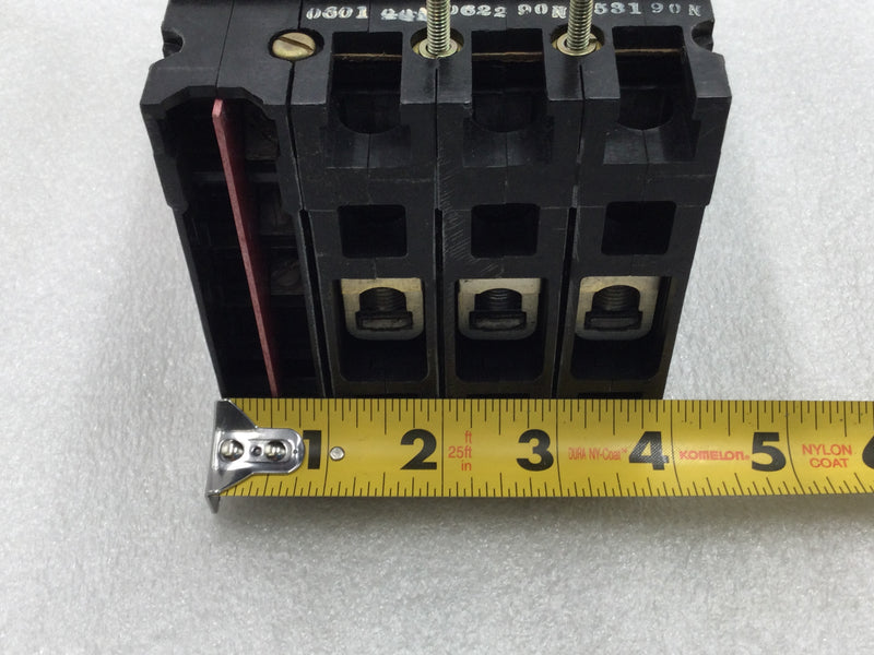 Siemens/ITE ED63A025 25 Amp 3 Pole 600V Circuit Breaker w/Alarm Switch