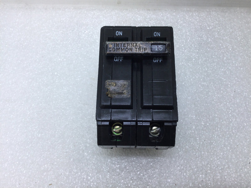 GE THQB2115 15 Amp 2 Pole 240V Breaker