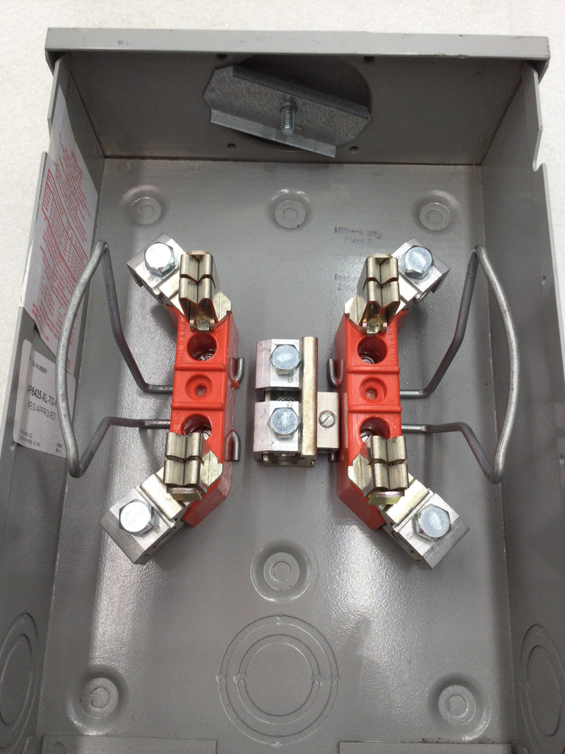 Milbank UAP8435-XL-TG-HSP 125 Amp 4 Terminal 1 Phase 600V Meter Socket