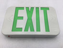 Lithonia Lighting Green EXG LED M6 LED Exit Sign Top, End or Back Mount