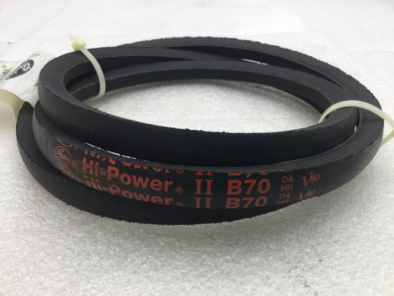 Gates B70 9003-2070 HI-POWER II V-Belt 73" Outside Length