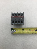 ABB CA5-22E Auxiliary Contact Block 16 Amp 230-690 VAC 4-Pole 2NO/2NC Top Mount