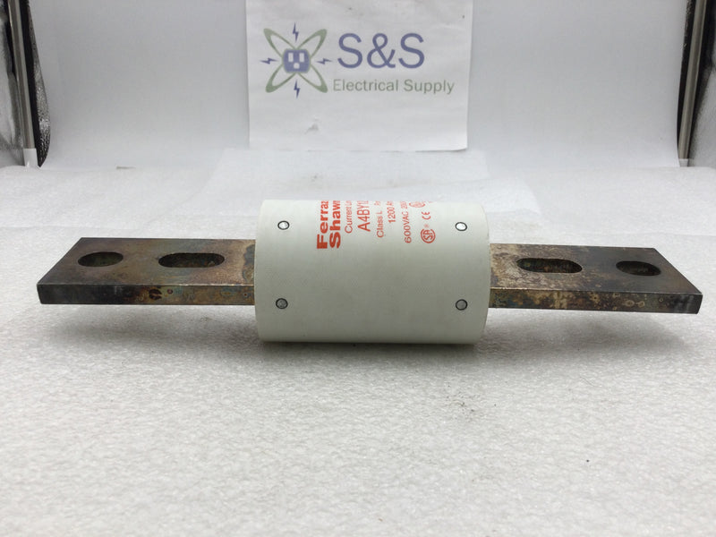 Shawmut A4BY1200 1200 Amp Form 480 Class L Fuse 600 VAC 200,000 IR