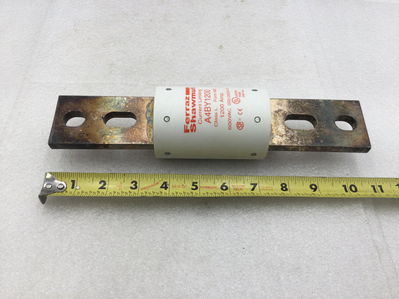 Shawmut A4BY1200 1200 Amp Form 480 Class L Fuse 600 VAC 200,000 IR