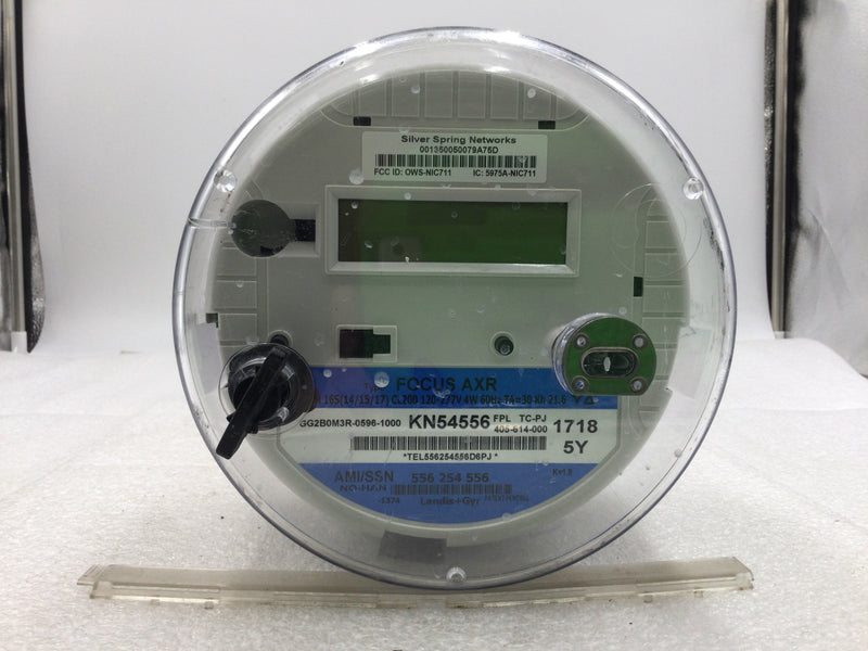 Solid State Meter Landis & Gyr Focus AXR Form 16S Solid State Watt Hour Meter CL200 120-