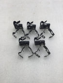 Lot of 5 Steel City ZCC1/2-3/4-H 1/4 Flange Mount Conduit Clip Supports 1/2"-3/4" EMT Rigid Electrical Conduit
