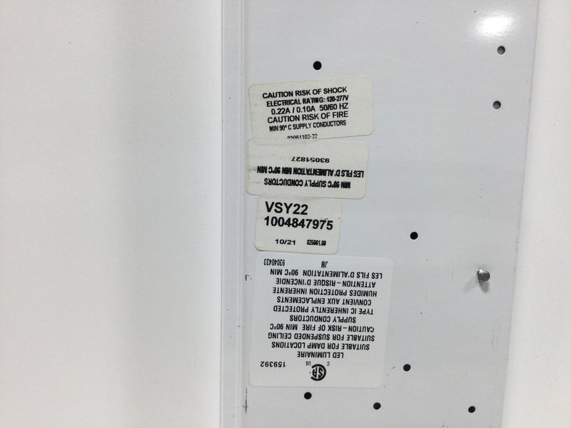 Hubbell Lighting Versify VSY22-30HLHEG-EDU 2'X2' Edge-Lit Troffer LED Light Fixture 40 Watt 120-277 VAC