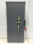 GE Heavy Duty Fused Safety Switch - 200 AMP 600 VAC MAx. HP 60 - Top Hinged Door