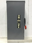 GE Heavy Duty Fused Safety Switch - 200 AMP 600 VAC MAx. HP 60 - Top Hinged Door