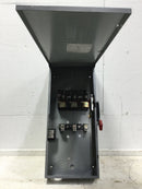 GE Heavy Duty Fused Safety Switch - 200 AMP 600 VAC MAx. HP 60 - Top Hinged Door