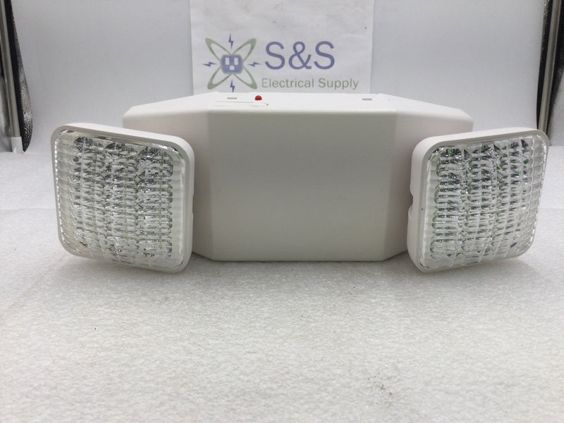 Hubbell Electric/Compass CU2SQ Series Square Head LED Emergency Light 120/277 VAC Input