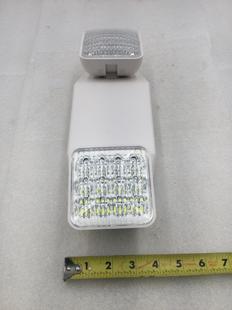Hubbell Electric/Compass CU2SQ Series Square Head LED Emergency Light 120/277 VAC Input
