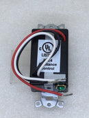 Hubbell LightHawk LHMTS1-N-WH PIR/Ultrasonic 1-Button Wall Switch Occupancy Sensor 120/277 VAC Single Gang in White